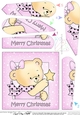 Cute Hunney Bear Rosie has a Christmas Star - Fan Pyramage Topper