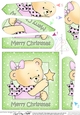 Cute Hunney Bear Rosie has a Christmas Star - Fan Pyramage Topper