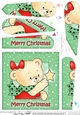 Cute Hunney Bear Rosie has a Christmas Star - Fan Pyramage Topper