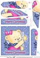 Cute Hunney Bear Rosie has a Christmas Star - Fan Pyramage Topper
