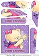 Cute Hunney Bear Rosie has a Christmas Star - Fan Pyramage Topper