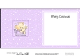 Cute Hunney Bear Rosie has a Christmas Star square landscape insert