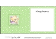 Cute Hunney Bear Rosie has a Christmas Star square landscape insert