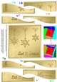 Christmas Let it Snow Snowflakes Wavy Spiral Side Stacker