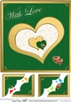 8 x 8 Elegant Hearts Scalloped corner Topper