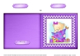 Cute Hunney Bear Rosie has a Christmas Tree - Cut and Fold Quick Card  