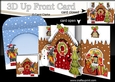 3D Up Front Card Kit - Hamish Scottie Dog is at the Christmas Gingerbread House