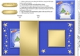Christmas Tree Snowglobe No-Hole Fold Back Card