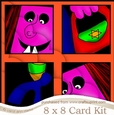 8 x 8 A Haunting we will Go Halloween Mini Kit with Scalloped Corners