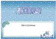 Large DL Merry Christmas COHEN insert