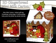 3D Christmas Milk Carton Gingerbread House Treat Box Mini Kit - Snowman Rio has lots of Presents