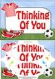 A5 THINKING OF YOU Football Scallop Corners and Pyramage