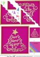 Merry Christmas Tree Scallop Corner side stacker Topper