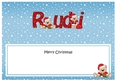 Large DL Merry Christmas RUDI insert