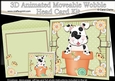 3D Animated Moveable Wobble Head Card Kit - Flower Pot Friends Little Spotty Dog Spot