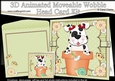 3D Animated Moveable Wobble Head Card Kit - Flower Pot Friends Little Spotty Dog Mitzi