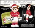 3D On the Shelf Card Kit - Little Christmas Footballer plays for Nottingham