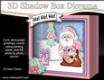 3D Christmas Diorama Shadow Box Card Mini Kit - Santa has a Sack of Presents