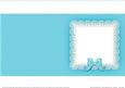 Square Pearls and Lace Card Front or Insert