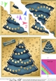 Christmas Tree Scallop Corner side stacker Topper