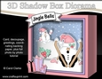 3D Christmas Diorama Shadow Box Card Mini Kit - OOps Snowball Sam goes Skiing