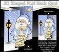 3D Shaped No-Hole Fold Back Christmas Card Mini Kit - Santa is Checking his List!