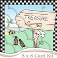 8 x 8 Treasure Island/Desert Island Kit with Scalloped Corners
