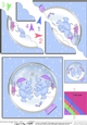 Cute Christmas Elephants have caught a Snowflake Scallop Corner Side Stacker Topper