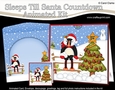 3D Animated Sleeps Till Santa Christmas Tree Countdown Card Kit - Little Toucan