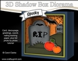 3D Halloween Diorama Shadow Box Card Mini Kit  - Spooky Graveyard