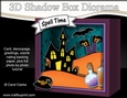 3D Halloween Diorama Shadow Box Card Mini Kit  - Haunted House
