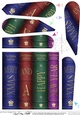 Merry Xmas and a Happy New Year Christmas Books Fan Pyramage Topper