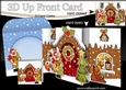 3D Up Front Card Kit - Rudolph is at the Christmas Gingerbread House