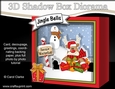 3D Christmas Diorama Shadow Box Card Mini Kit - Rudolph has lots of Presents
