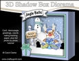 3D Christmas Diorama Shadow Box Card Mini Kit - Rudolph has lots of Presents