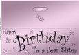 Large DL Birthday Sister quick Cut and Fold Card