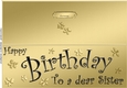 Large DL Birthday Sister quick Cut and Fold Card