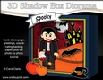 3D Halloween Diorama Shadow Box Card Mini Kit - Dracular