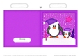 Cute Christmas Penguin Felties Cut and Fold Card 