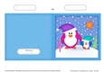 Cute Christmas Penguin Felties Cut and Fold Card 