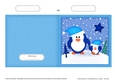 Cute Christmas Penguin Felties Cut and Fold Card 