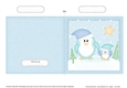 Cute Christmas Penguin Felties Cut and Fold Card