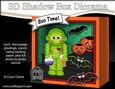 3D Halloween Diorama Shadow Box Card Mini Kit  - Mummy Gomez