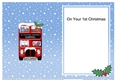 Christmas Santa Express On your First Christmas GABRIEL matching A5 insert