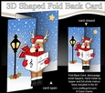 3D Shaped No-Hole Fold Back Christmas Card Mini Kit - Rudolph is Carol Singing