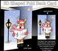 3D Shaped No-Hole Fold Back Christmas Card Mini Kit - Rudolph is Carol Singing
