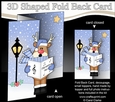 3D Shaped No-Hole Fold Back Christmas Card Mini Kit - Rudolph is Carol Singing
