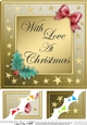 8 x 8 Elegant Christmas Greetings Scalloped corner Topper