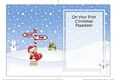 5 x 7 matching insert - On Your 1st Chrismas MADDISON with Livvy Bear