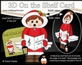 3D Christmas On the Shelf Card Kit - Cute Christmas Eskimo is Carol Singing